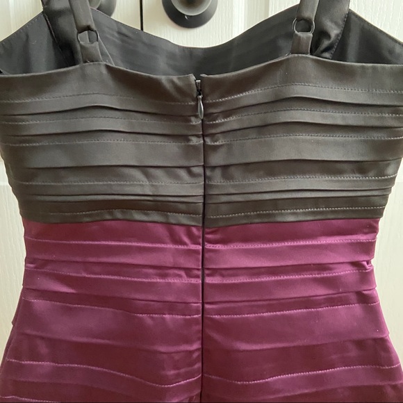 bcbg body con pleated mini cocktail dress - Picture 5 of 7